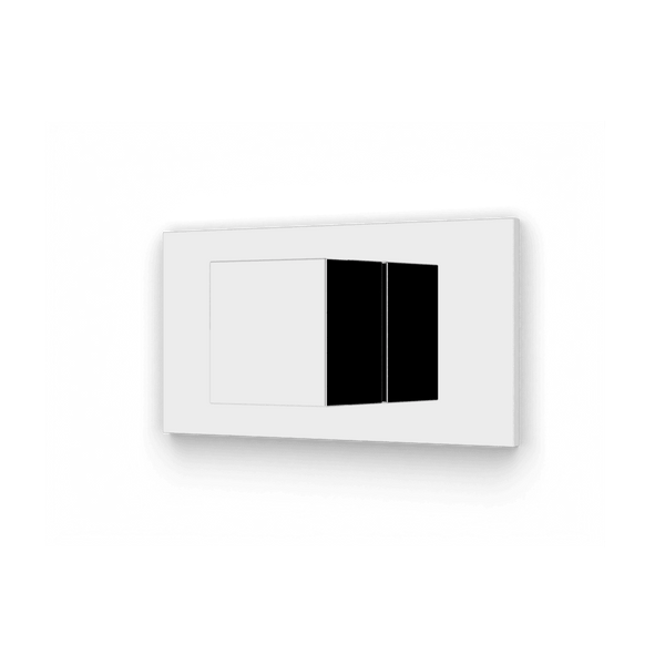 F906A-6TK - Square Volume Control Trim Kit with Letterbox Plate Artos US Chrome