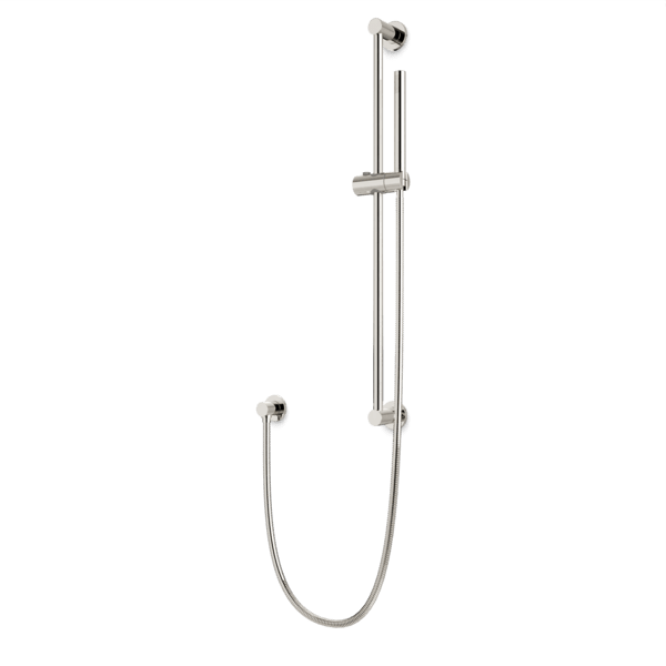 F907-79 - Round Flexible Hose Slidebar Kit with Separate Water Outlet Artos US Polished Nickel 