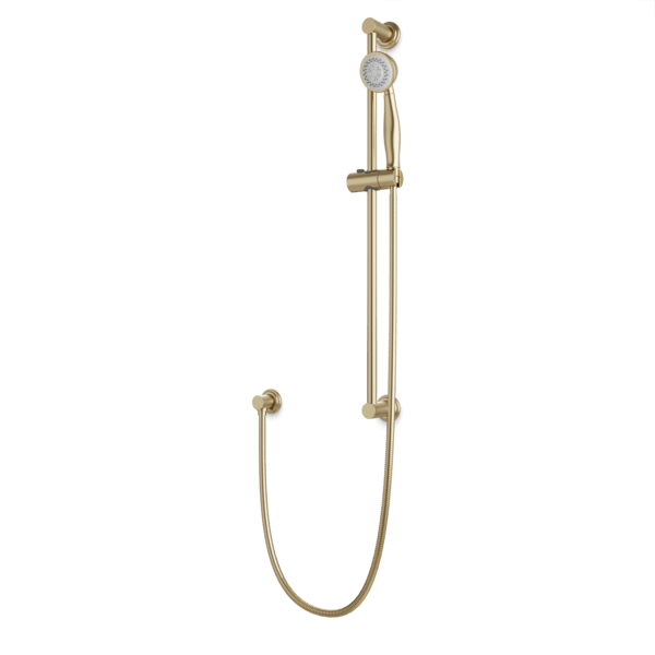 F907-93 - Classic Multifunction Flexible Hose Slidebar Kit with Separate Water Outlet Artos US Satin Brass 