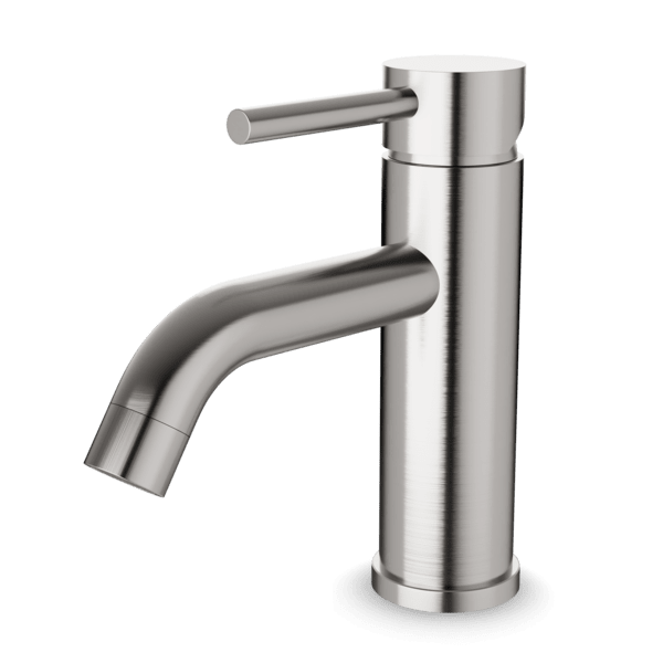 FS308 - Round Single Hole Lavatory Faucet Artos US Brushed Nickel