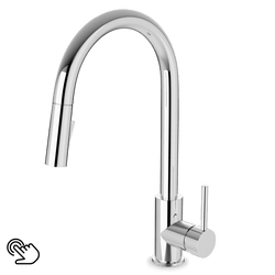 FTS100137 - Trova Touch Activated Modern Kitchen Faucet with Pulldown Spray Artos US Chrome