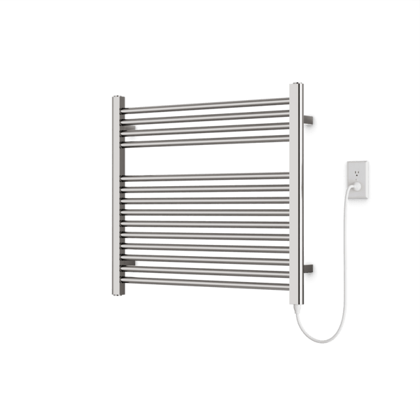M06875P - Denby Towel Warmer 27" x 30" Plug-In Artos US Brushed Nickel 