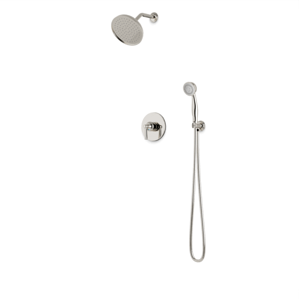 TS285 - Classic 2-Way Pressure Balance Shower Trim Kit with Hand Held Shower Artos US Polished Nickel 