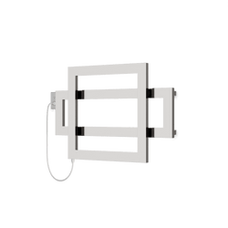 Cadiz 23.5" x 35.5" Plug-In Heated Towel Rail - Brushed Nickel thumbnail 1