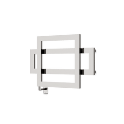 Cadiz 23.5" x 35.5" Hardwired Heated Towel Rail - Brushed Nickel thumbnail 1