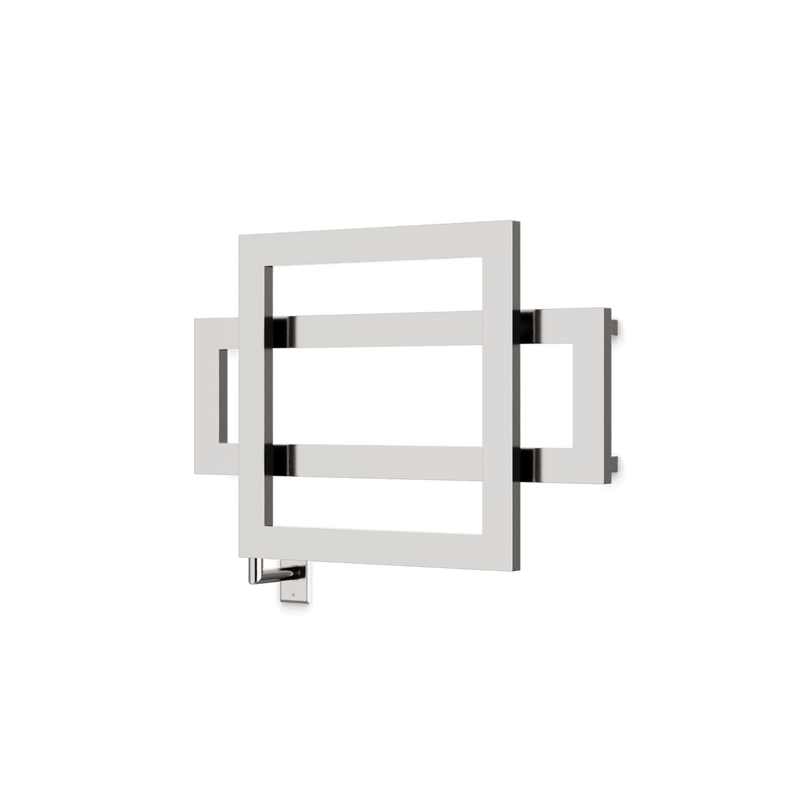Cadiz 23.5" x 35.5" Hardwired Heated Towel Rail - Brushed Nickel image 1