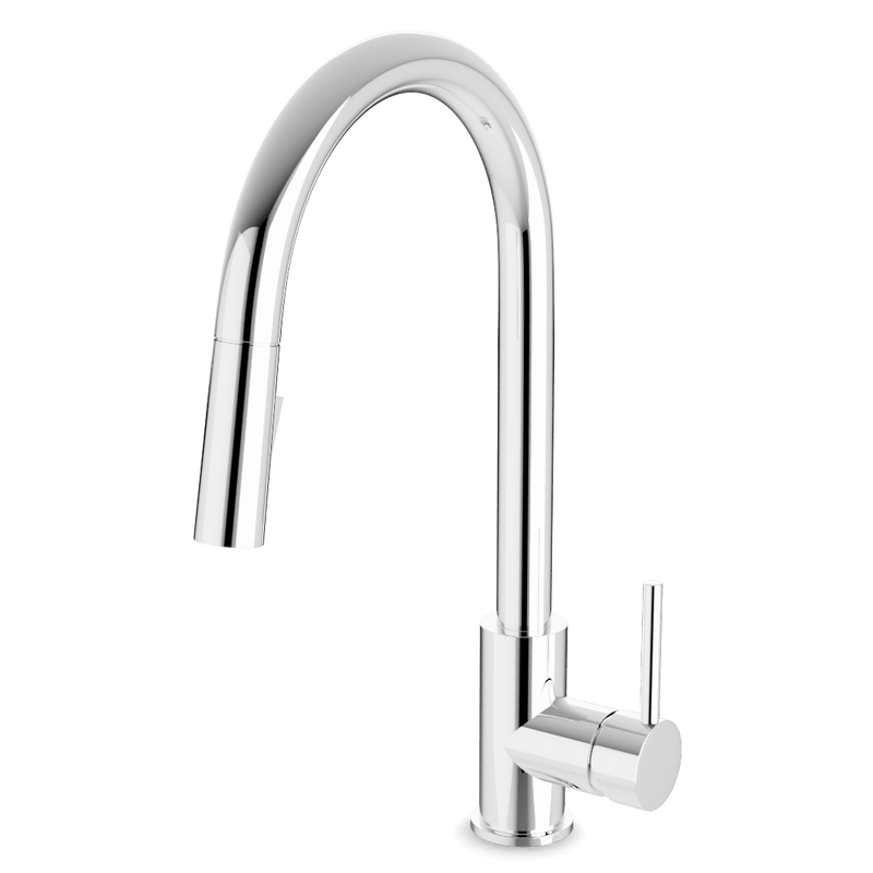 Modern Kitchen Faucet with Pulldown Spray - Chrome image 1