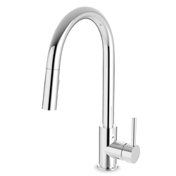 F100137 - Modern Kitchen Faucet with Pulldown Spray Artos US Chrome 
