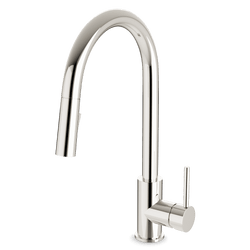 Modern Kitchen Faucet with Pulldown Spray - Polished Nickel thumbnail 1