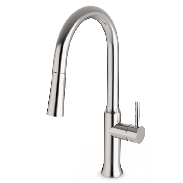 F100139 - Trova Transitional Kitchen Faucet with Pulldown Spray Artos US Brushed Nickel 