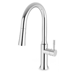 F100139 - Transitional Kitchen Faucet with Pulldown Spray Artos US Chrome 