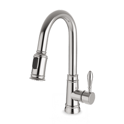 F100140 - Classic Kitchen Faucet with Pulldown Spray Artos US Brushed Nickel