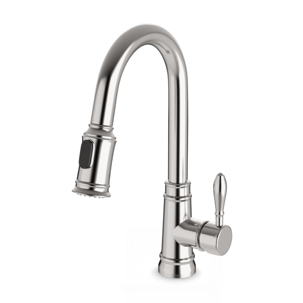 F100140 - Trova Classic Kitchen Faucet with Pulldown Spray Artos US Brushed Nickel 