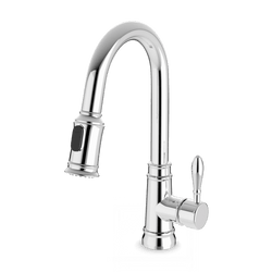 Classic Kitchen Faucet with Pulldown Spray - Chrome thumbnail 1
