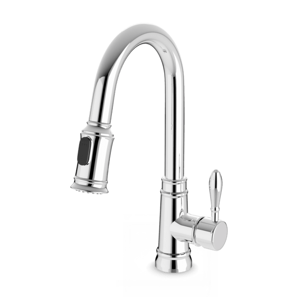 F100140 - Classic Kitchen Faucet with Pulldown Spray Artos US Chrome