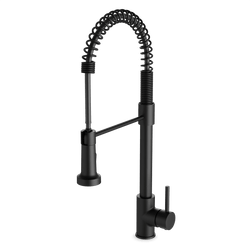 Spring Kitchen Faucet with Pulldown Spray - Matte Black thumbnail 1