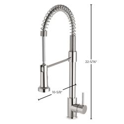 Spring Kitchen Faucet with Pulldown Spray - Brushed Nickel thumbnail 2