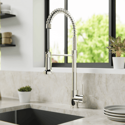 Spring Kitchen Faucet with Pulldown Spray - Polished Nickel thumbnail 3