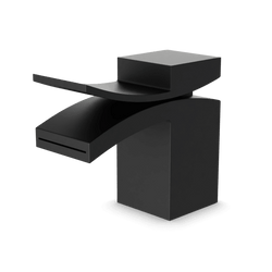 Quarto Square Single Hole Lavatory Faucet, Front Flow (Discontinued) - Matte Black thumbnail 1