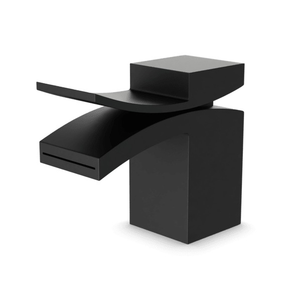 F201-3 - Quarto Single Hole Lavatory Faucet, Front Flow Artos US Black 