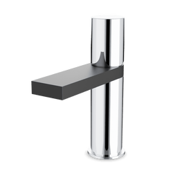 Otella Single Hole Bathroom Faucet - Chrome/Matte Black thumbnail 1