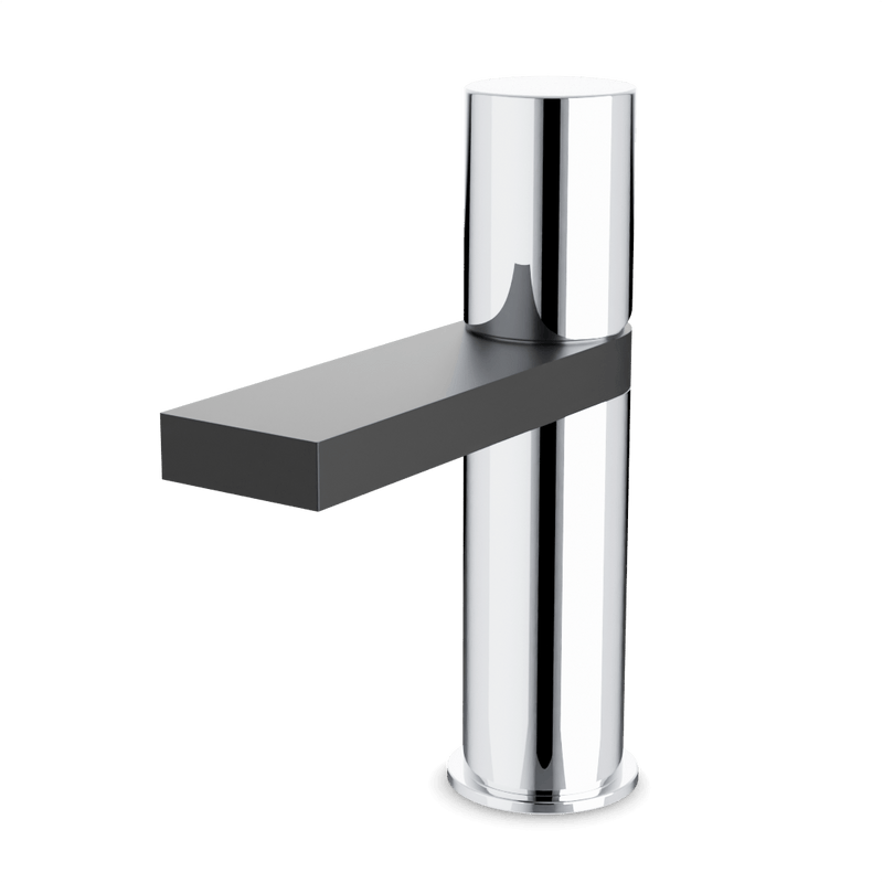 Otella Single Hole Bathroom Faucet - Chrome/Matte Black image 1