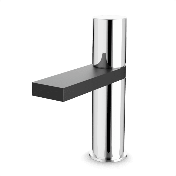 Otella Square + Round Single Hole Lavatory Faucet Artos US Chrome/Matte Black 