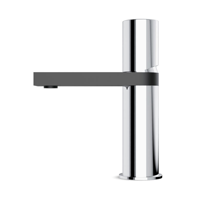 Otella Single Hole Bathroom Faucet - Chrome/Matte Black image 3