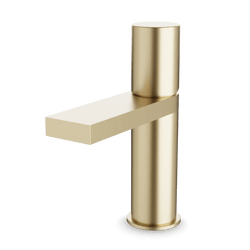 Otella Square + Round Single Hole Lavatory Faucet Artos US Satin Brass 