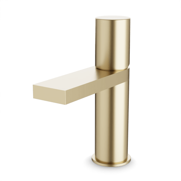 Otella Square + Round Single Hole Lavatory Faucet Artos US Satin Brass 