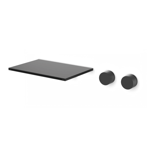 Otella 3-Hole Wall Mount Waterfall Tub Filler - Matte Black image 1