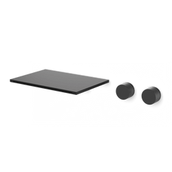 F302-7 - Square & Round 3-Hole Wall Mounted Waterfall Tub Filler Artos US Matte Black 