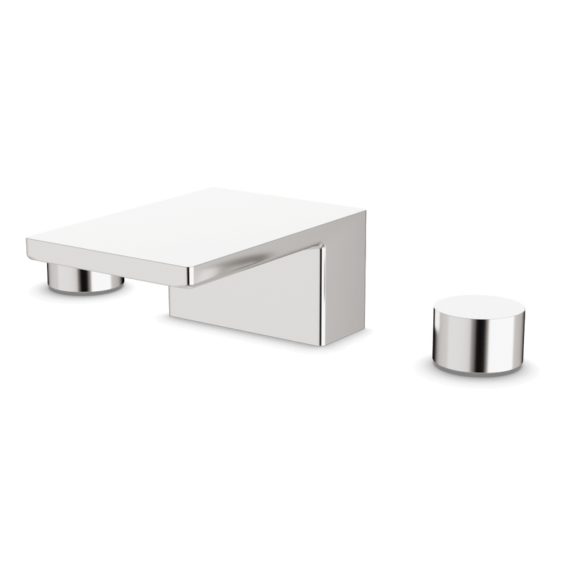 Otella 3-Hole Deck Mount Waterfall Tub Filler - Brushed Nickel image 1