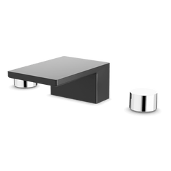 Otella 3-Hole Deck Mount Waterfall Tub Filler - Matte Black thumbnail 1