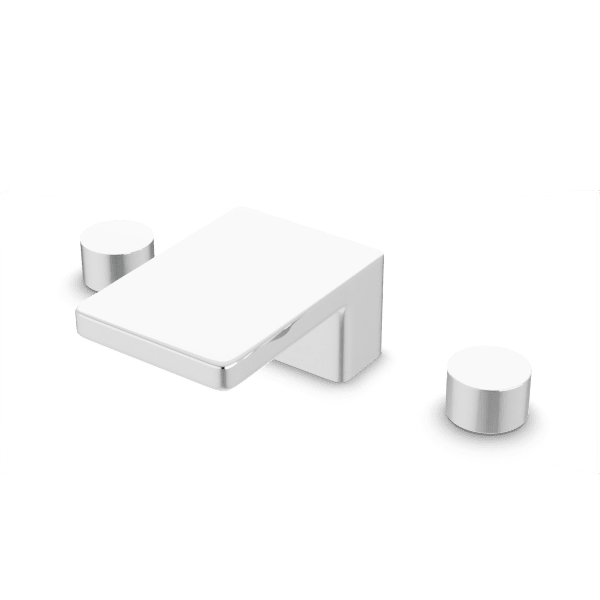 Otella Square + Round 3-Hole Deck Mounted Tub Filler Artos US Chrome 