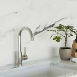 Modern Bar Faucet - Brushed Nickel thumbnail 2