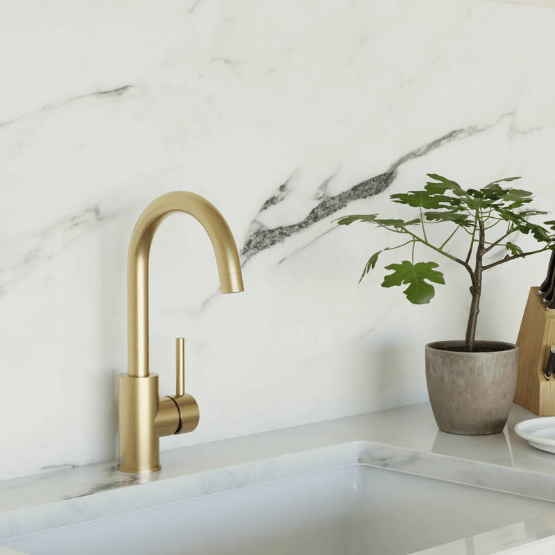 Modern Bar Faucet - Satin Brass image 2