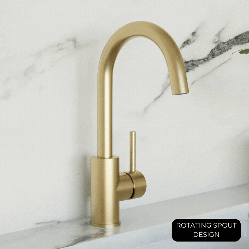 Modern Bar Faucet - Satin Brass image 4