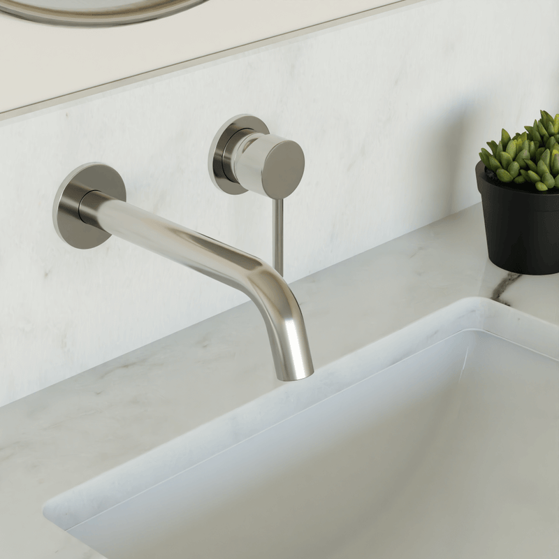 Opera In-Wall Single Handle Bathroom Faucet - Brushed Nickel / Standard image 2