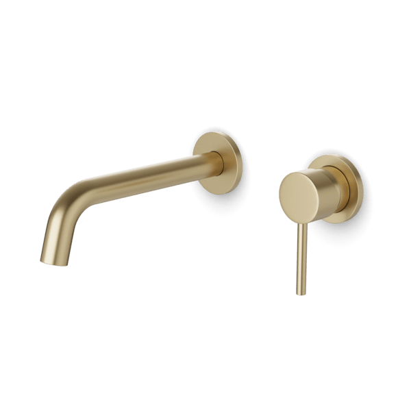 F501-8-1 - Round In-Wall Single Handle Lavatory Faucet Artos US Satin Brass