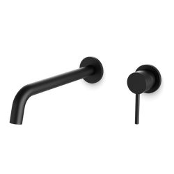 Opera In-Wall Single Handle Bathroom Faucet - Matte Black / Extended thumbnail 1