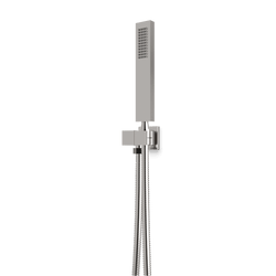 Edge Flexible Hose Handshower Kit on Pivoting Hook - Brushed Nickel thumbnail 1