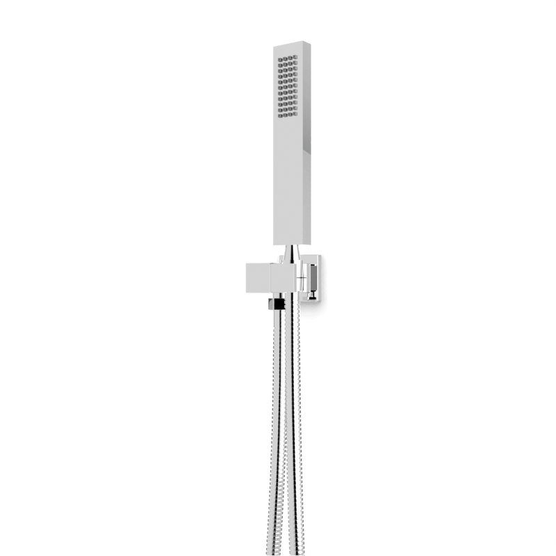 Edge Flexible Hose Handshower Kit on Pivoting Hook - Chrome image 1