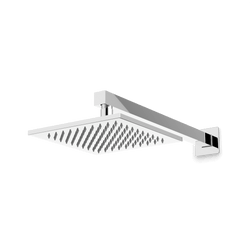 Edge 8" Rain Shower Head on Wall Mount Arm - Chrome thumbnail 1