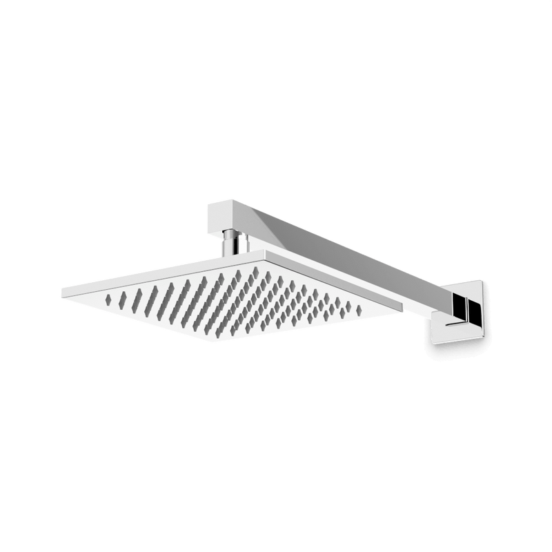 Edge 8" Rain Shower Head on Wall Mount Arm - Chrome image 1