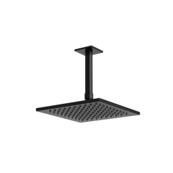 F703-2/5 - Square 8" Rain Shower Head on Ceiling Mount Arm Artos US Matte Black 