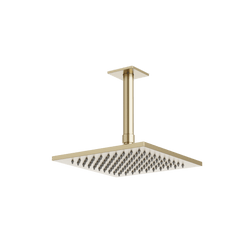 Edge 8" Rain Shower Head on Ceiling Mount Arm - Satin Brass thumbnail 1