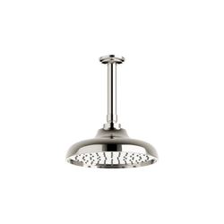 Classic 8" Rain Shower Head on Ceiling Mount Arm - Polished Nickel thumbnail 1