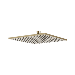 Edge 10" Rain Shower Head - Satin Brass thumbnail 1