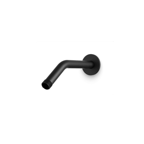 Round Wall Mounted Angled Shower Arm Artos US Matte Black 